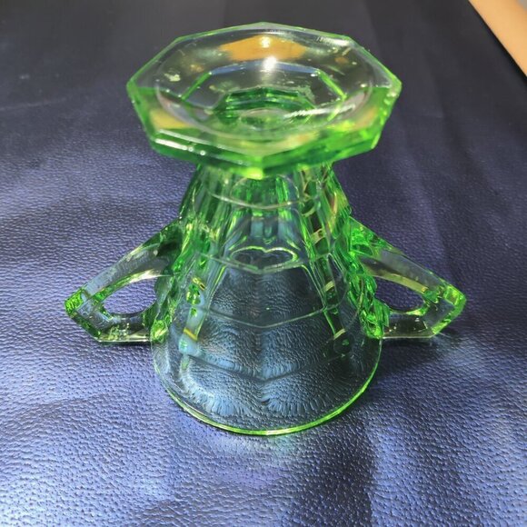 Antique 1920's Era Sugar & Creamer Set, Indiana Glass Co, "Tea Room" Art Deco - Picture 8 of 8